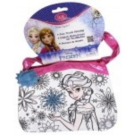 D&M Набор для росписи сумочки "Эльза" розовая с голубым цветком