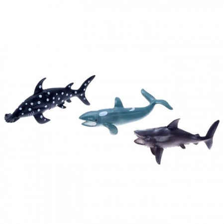 Набор морских животных «Хищники», 3 штуки