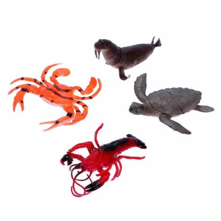 Набор морских животных «Четыре друга», 4 штуки