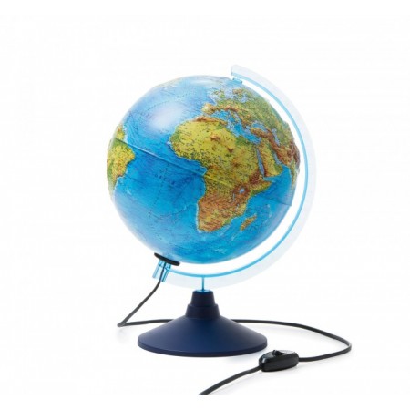 Глобус Земли физико-политический интерактивный с подсветкой D-250 мм