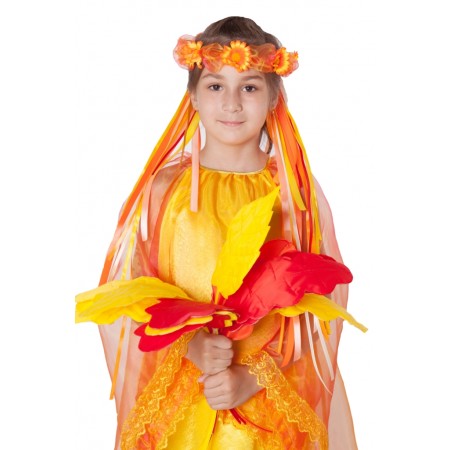 Осень (девочка): платье + головной убор
