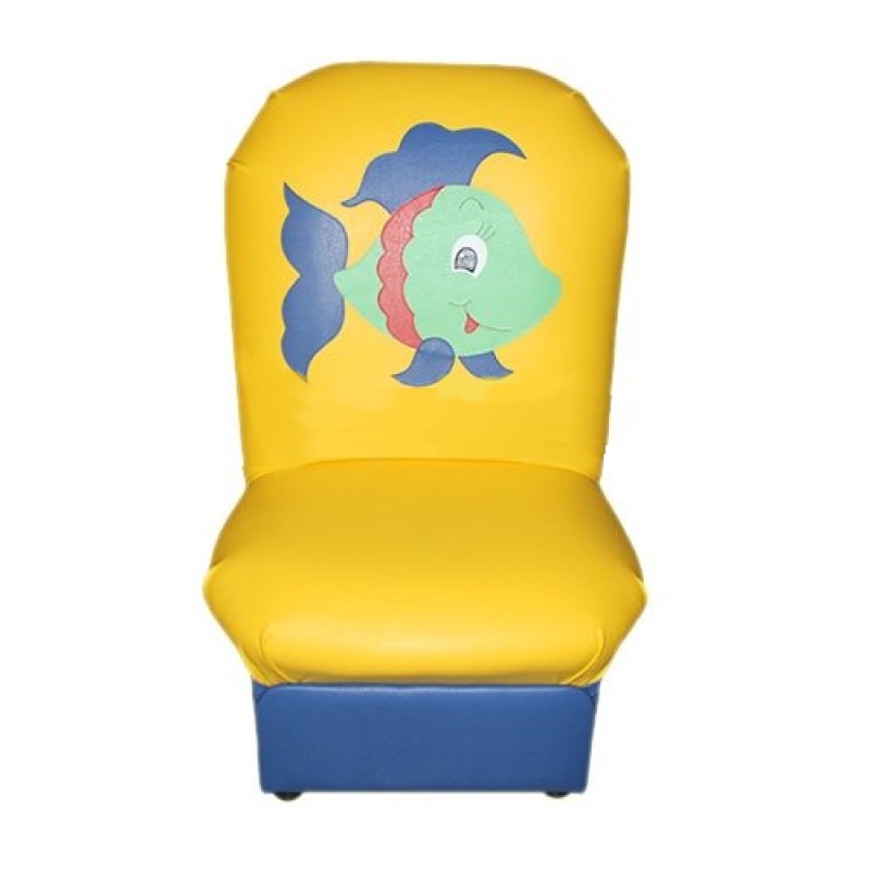 
"Аппликация" детское кресло Рыбки желто-синий. 