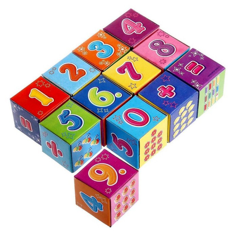 Кубики «Арифметика», 12 элементов