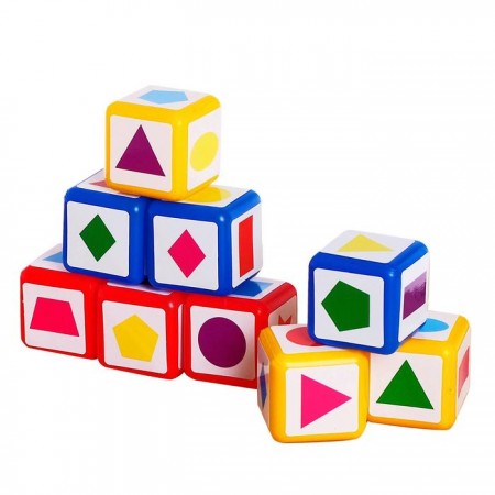 Обучающие кубики «Учим цвета и формы»
