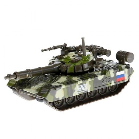 Машина металлическая «Танк T-90» 12 см, подвижные детали