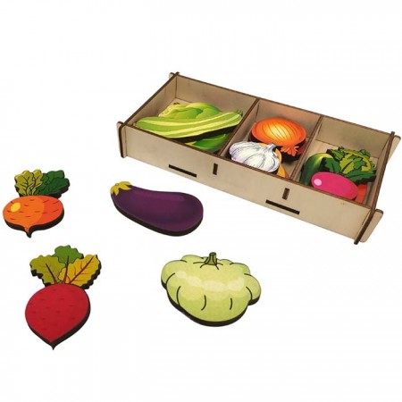 Набор "Овощи на магнитах" в коробке 16 дет. 