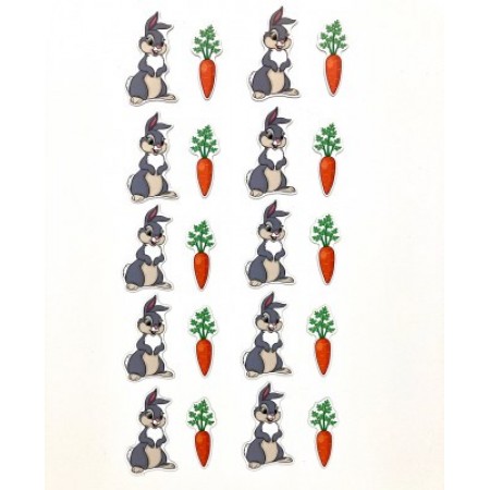 Набор магнитных карточек для устного счёта: "Зайцы и морковки"