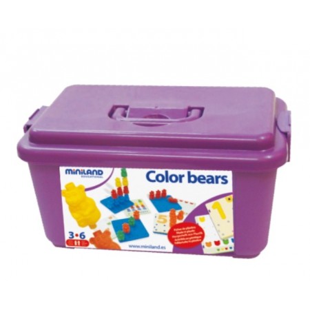 Обучающая игра Цветные медведи Color Bears в большом контейнере