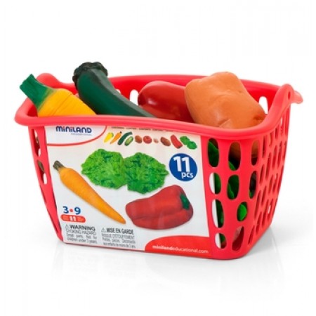  Игровой набор Корзина с овощами (11 предметов)