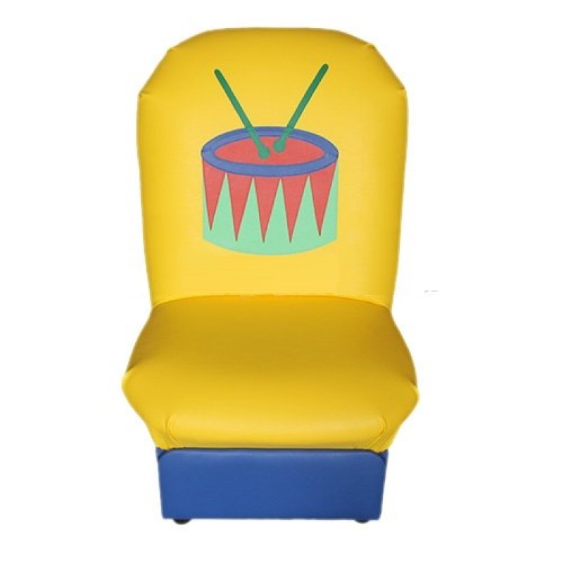 
"Аппликация" детское кресло Игрушки-2 желто-синий. 