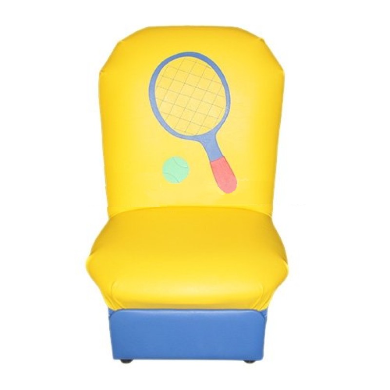 
"Аппликация" детское кресло Игрушки желто-синий. 