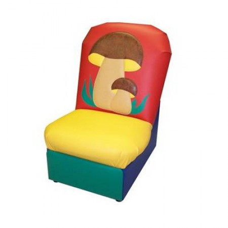 «Сказка» - детское кресло Гриб красно - желтый. 