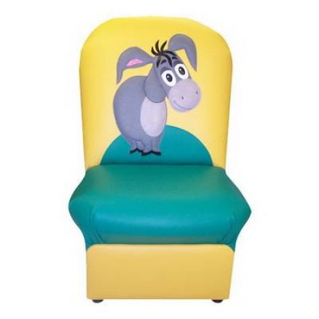 «Сказка» - детское кресло Ослик желто-зеленый.