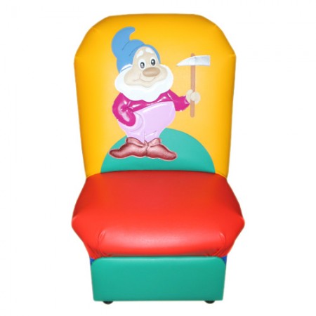 «Сказка» - детское кресло Белоснежка желто-красный гном 1 