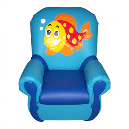 
"Сказка люкс" детское кресло Рыбка голубо-синий.