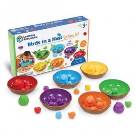 Развивающая игрушка "Цветные гнёздышки" (36 элементов)
