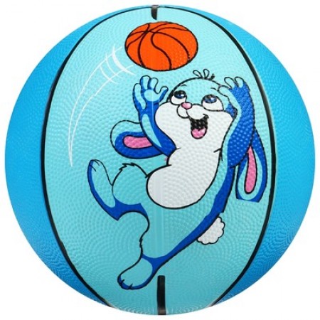 Мяч баскетбольный «Заяц», ПВХ, клееный, размер 3